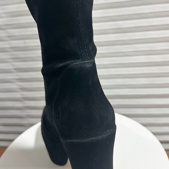 🌹STUART WEITZMAN🌹 Skyhigh Black Platform Booties Size: 9 - Picture 8 of 14